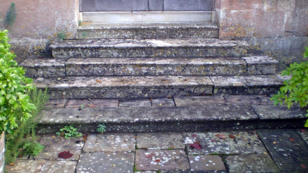 Damage to the West Steps of Great Badminton